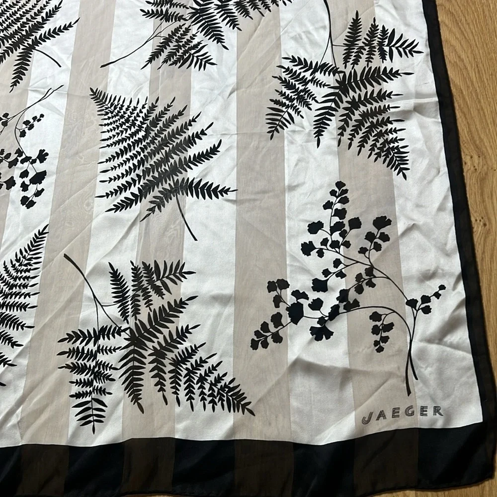 Jarger 60”x 27” Large 100% Silk Shawl Wrap Scarf Made in Italy